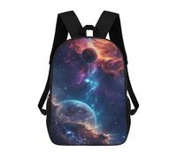 sinyumoney Cosmic Nebula Galaxy-1 Backpack School Bag Lightweight Casual Daypack School Backpacks for Teenage Girls Boys Women Men 17inch