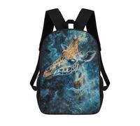 sinyumoney Cosmic Nebula Giraffe School Backpack Lightweight Airport College Students Back Pack for Teenage Girls Boys Women Men 17inch
