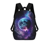 sinyumoney Cosmic Nebula Painting 17 Inch Kids Backpack Fashion Fun Backpack Book Bag for Boys And Teenager 3D Printed for Boys