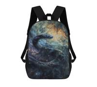 sinyumoney Cosmic Nebula Serpent Backpack School Bag Large School Backpack for Boys for Teenage Girls Boys Women Men 17inch