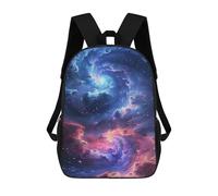 sinyumoney Cosmic Nebula Wallpaper-4 School Backpack 3D Printed Children's 17inch Backpacks Bag Bookbag for Kids Boy Girl Book Bags Kids School Bag Travel Rucksacks