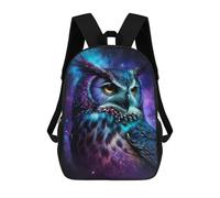 sinyumoney Cosmic Owl Art Print-7 Backpack School Large School Backpack for Boys for Teenage Girls Boys Women Men 17inch