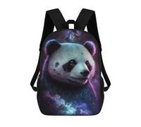 sinyumoney Cosmic Panda Art Print Backpack School Bag Lightweight Casual Daypack School Backpacks for School/Work/Travel 17inch