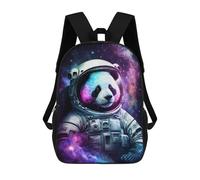 sinyumoney Cosmic Panda Astronaut Art Print-1 Rucksacks 3D Printed Children 17inch Backpacks Fashion Casual Daypack Travel Bags Outdoor Casual Daypack for Boy And Girl