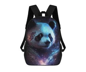 sinyumoney Cosmic Panda Portrait-3 School Backpack Water Resistant School Bag Business Backpack for Men/Women 17inch