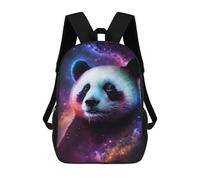 sinyumoney Cosmic Panda Wall Art Print School Backpack 3D Printed Children's 17inch Backpacks Bag Bookbag for Kids Boy Girl Book Bags Kids School Bag Travel Rucksacks