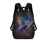 sinyumoney Cosmic Phoenix Art Print-2 Backpack School Work Business College School for Men, Women & Teenage Boys 17inch
