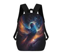 sinyumoney Cosmic Phoenix Art Print-3 Backpack School Bag Work Laptop Backpack Rucksack Bag for Boys/Girls/Teenagers 17inch
