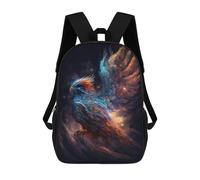 sinyumoney Cosmic Phoenix Artwork Rucksack Rucksack Casual Daypacks School Work Travel Bag for Men, Women & Teenage Boys 17inch