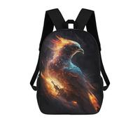 sinyumoney Cosmic Phoenix Backpack 3D Printed Kids School Backpack High Capacity Travel Backpacks Book Bags Kids Backpack 17inch