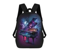 sinyumoney Cosmic Piano Fantasy-2 Rucksack Water Resistant Computer Rucksack for Camping Outdoor Adventures And Daily Travel 17inch