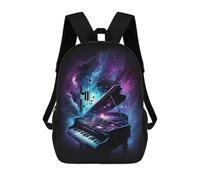 sinyumoney Cosmic Piano Melody Rucksack Business Laptop Rucksack Bag Unisex Casual Daypack for Girls Boys Teenage 17inch