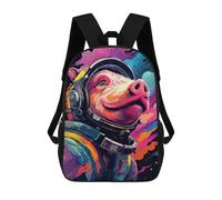 sinyumoney Cosmic Pig Astronaut Backpack School Bag Computer Rucksack for School/Work/Travel for Camping Outdoor Adventures And Daily Travel 17inch