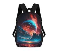 sinyumoney Cosmic Planet Spectacle School Backpack 3D Printed Children's 17inch Backpacks Bag Bookbag for Kids Boy Girl Book Bags Kids School Bag Travel Rucksacks