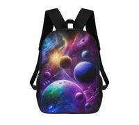 sinyumoney Cosmic Planets in Space-2 17 Inch Backpacks Kids Schoolbag,3D Printed Elementary And Middle School Students Backpacks for Boys Girls