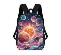 sinyumoney Cosmic Planets in Space-4 School Backpack for Girls 17inch Casual Daypack Lightweight Rucksack Boy Girl Backpack for Middle School Students