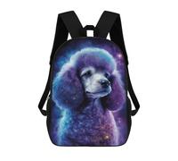 sinyumoney Cosmic Poodle Art Print-5 Backpack School Bag Travel College Rucksack Backpacks for Girl, Teen Girls 17inch