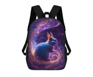 sinyumoney Cosmic Rabbit in Space Backpack School Bag Travel College Rucksack Backpacks for Girl, Teen Girls 17inch