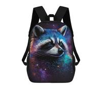 sinyumoney Cosmic Raccoon Art Print-15 3D Printed 17inch Kids School Bag Rucksacks Children's School Fashion Casual Back Pack High Capacity Travel Book Bags