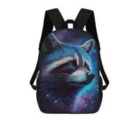 sinyumoney Cosmic Raccoon Art Print-22 Backpack School Bag Lightweight Casual Daypack School Backpacks for Teenage Girls Boys Women Men 17inch