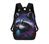 sinyumoney Cosmic Raccoon Art Print-7 School Bags School Secondary High School College Backpack Travel for Boys/Girls/Teenagers 17inch