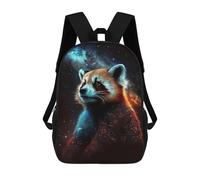 sinyumoney Cosmic Red Panda Art Print-15 School Backpack Fashion Stationery Backpack Waterproof Casual Daypacks for Camping Outdoor Adventures And Daily Travel 17inch