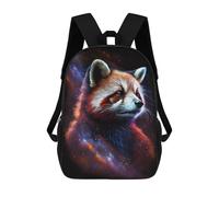 sinyumoney Cosmic Red Panda Art Print-2 Children's Backpacks School Backpack 3D Printed for Kids Travel Rucksacks Book Bags Kids 17inch School Bag