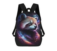 sinyumoney Cosmic Red Panda Art Print-5 School Bags School Secondary High School College Backpack Travel for Boys/Girls/Teenagers 17inch