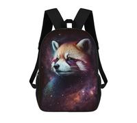 sinyumoney Cosmic Red Panda Art Print Rucksack Water Resistant Travel Backpack Computer Bag for Campus Outdoor Travel Sports 17inch