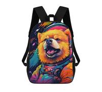 sinyumoney Cosmic Red Panda Explorer-1 Children's School Backpack Fashion Casual 17inch 3D Printed School Bags Boy School Backpack Large Backpack