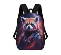 sinyumoney Cosmic Red Panda Explorer School Backpack 3D Printed Children's 17inch Backpacks Bag Bookbag for Kids Boy Girl Book Bags Kids School Bag Travel Rucksacks