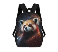 sinyumoney Cosmic Red Panda Portrait-4 School Backpack Water Resistant School Bag Business Backpack for Men/Women 17inch