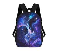 sinyumoney Cosmic Romance Art Print Backpack School Bag High Secondary School Bags Casual Backpack for Teenage Girls Boys Women Men 17inch