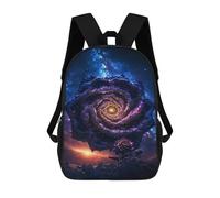 sinyumoney Cosmic Rose Galaxy Art Print Backpack School Bag Business Durable Laptop Bag for Campus Outdoor Travel Sports 17inch