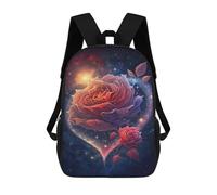 sinyumoney Cosmic Rose Romance Backpack School Bag Work Laptop Backpack Rucksack Bag for Boys/Girls/Teenagers 17inch