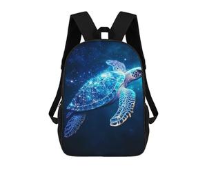 sinyumoney Cosmic Sea Turtle School Backpack Large Water Resistant Laptop Backpack for Teenage Girls Boys Women Men 17inch