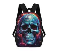 sinyumoney Cosmic Skull Artwork-1 Backpack School Bag Work Business College School for Men/Women 17inch