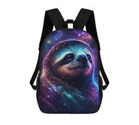 sinyumoney Cosmic Sloth Portrait-20 School Backpack Water Resistant Travel Backpack Computer Bag for Men, Women & Teenage Boys 17inch
