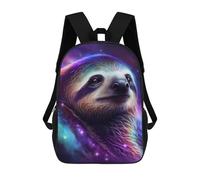 sinyumoney Cosmic Sloth Portrait-3 Children’s Backpack Girls Boys, 17 Inch Rucksack Bag, Daypack, Primary School, Perfect for Back to Kids