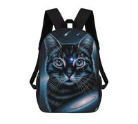 sinyumoney Cosmic Space Cat School Backpack Water Resistant Computer Rucksack- Perfect for Travel, Work And Daily Use 17inch