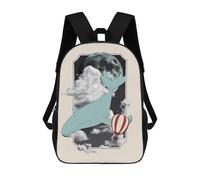 sinyumoney Cosmic Space Whale Backpack School Bag Backpack For Girls Boys Backpacks Large Capacity Kids Backpack Lightweight School Bags For Kids Students 17inch