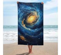 sinyumoney Cosmic Spiral Galaxy Painting Bathroom Towels Lightweight Soft Absorbent Beach Towel for Spa Gym Hotel & Everyday Bathroom 130cm*80cm