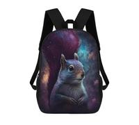 sinyumoney Cosmic Squirrel Art Print-13 Backpack Kids School Bag Boys Cartoon 3D Print Students Schoolbag Laptop Daypack for Boys Girls 17inch
