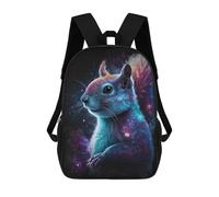 sinyumoney Cosmic Squirrel Art Print-2 Rucksack Water Resistant Travel Backpack Computer Bag for Campus Outdoor Travel Sports 17inch