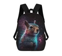 sinyumoney Cosmic Squirrel Art Print-9 Backpack School Rucksack Casual Daypacks School Work Travel Bag- Perfect for Travel, Work And Daily Use 17inch