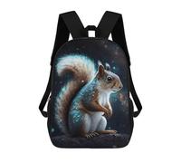 sinyumoney Cosmic Squirrel in Space Children's 17 Inch School Backpack 3D Printed Anime Movies for Kids Travel Rucksacks Book Bags Kids School Bag