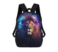sinyumoney Cosmic Starry Lion Backpack School Lightweight Schoolbag Dayback Bookbag College for Men/Women 17inch