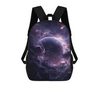 sinyumoney Cosmic Storm Planet 3D Printed 17inch Kids School Backpack School Bag Fashion Rucksacks for Boys Elementary And Middle School Students