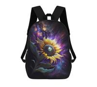 sinyumoney Cosmic Sunflower Art Print-1 Backpack School Bag Business Durable Laptop Bag for Campus Outdoor Travel Sports 17inch