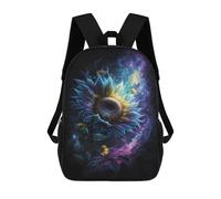 sinyumoney Cosmic Sunflower Bloom-2 Backpack School Bag Business Durable Laptop Bag for Campus Outdoor Travel Sports 17inch